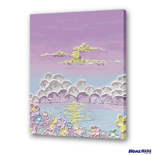 數字油畫 紫羅蘭的天空 預購款