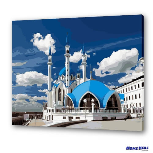 數字油畫 庫爾沙裡夫清真寺