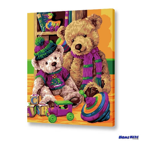 數字油畫 熊熊愛玩具 預購款