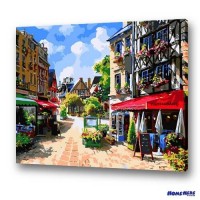 數字油畫 亞維儂小鎮 數字油畫 亞維儂小鎮