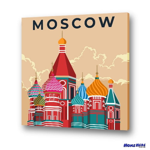 數字油畫 莫斯科 聖彼得堡
