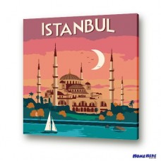 數字油畫 土耳其 伊斯坦堡