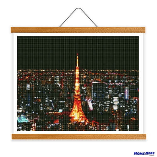 鑽石畫 東京鐵塔 掛軸無框版