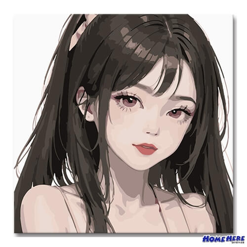 數字油畫 花漾少女 青澀戀語 環保包裝