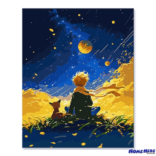數字油畫 有你陪伴 宇宙星夜