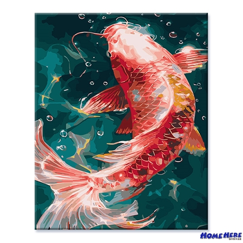 數字油畫 吉祥鯉魚