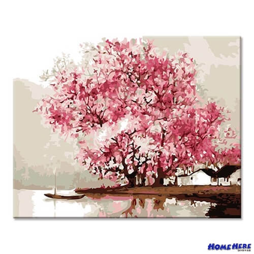 數字油畫 江南煙雨