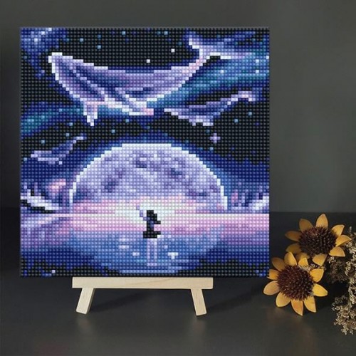 鑽石畫 鯨奇好運道 畫板