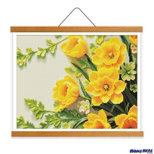 鑽石畫 金蓮花 掛軸無框版