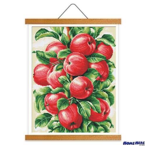 鑽石畫 蘋果滿開 掛軸無框版