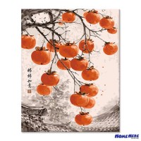 數字油畫 柿柿如意