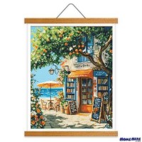 鑽石畫 海岸書舍 掛軸無框版