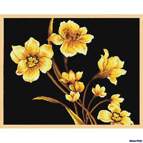 鑽石畫 花晨月夕 大尺寸無框畫布 鑽石畫 花晨月夕 大尺寸無框畫布